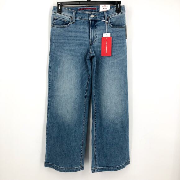 LUCKY BRAND Womens Sweet Wide Leg Jeans US 6 Size 28 Blue Free Cruising Wash NWT - Picture 4 of 13